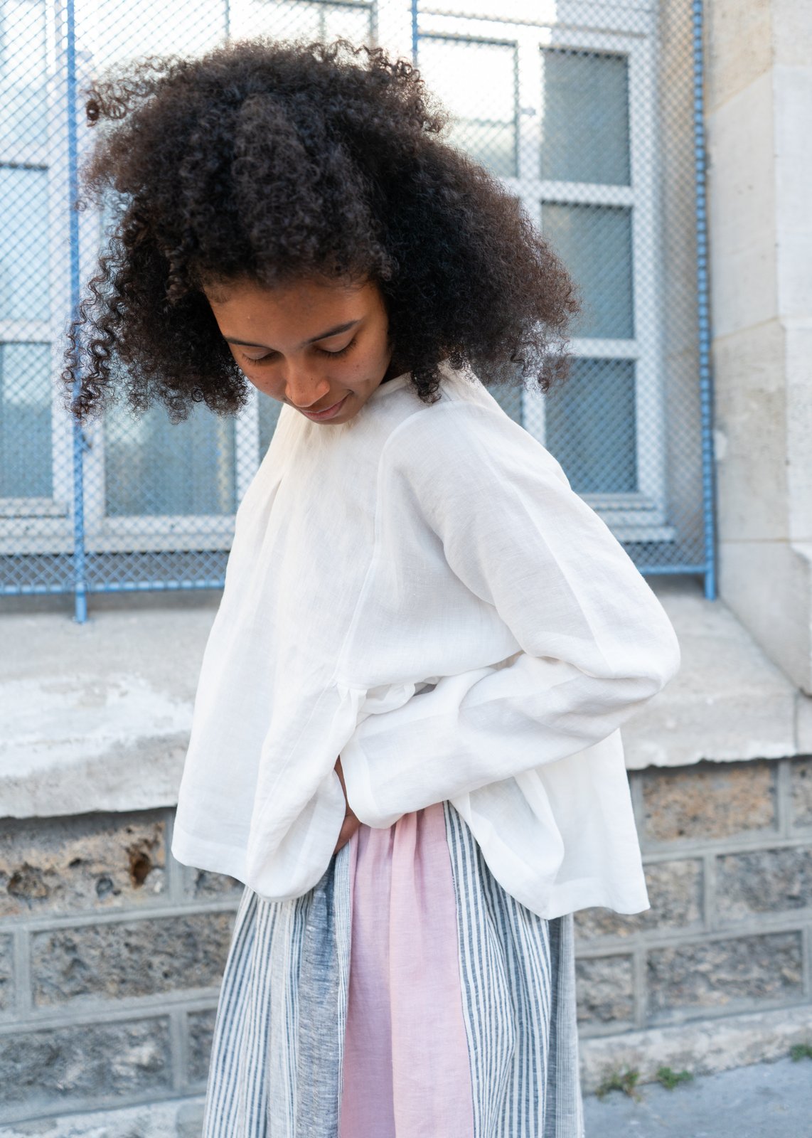 WIDE long sleeve | my french linen house